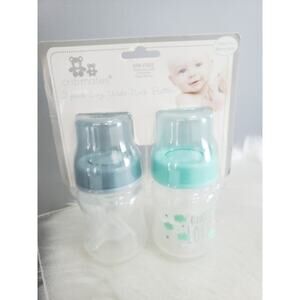 Cribmates Feeding Bottle (5 oz.) Medium Flow Silicone Wide Neck 2-pack elephant‎